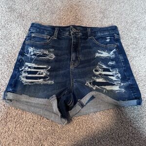 American eagle curvy heigh rose shortie shorts